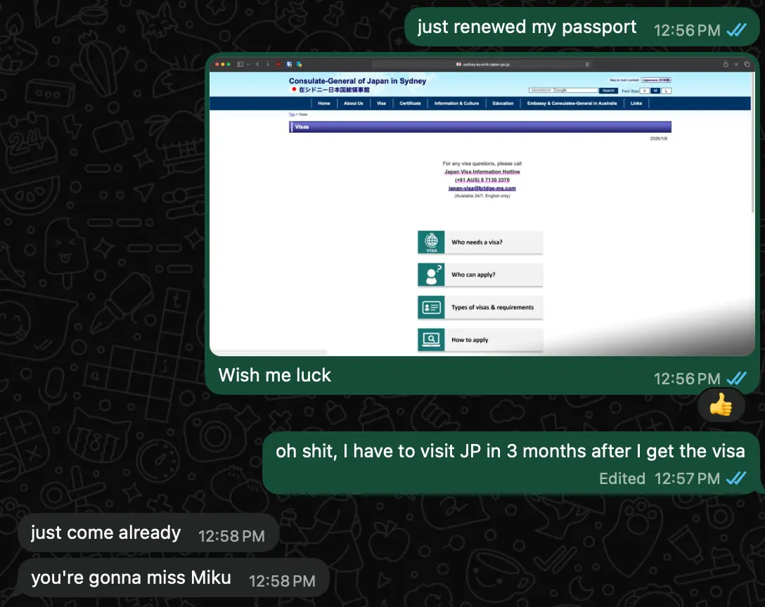 和我日本朋友的聊天截图